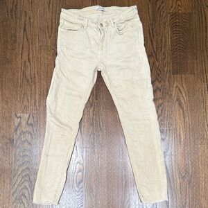 Zara Light Tan Skinny Jeans for Women
